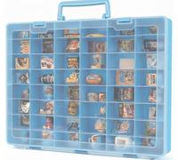 MYMOON HOME Plastic Toy Storage Case Compatible with Mini Brands Collector Toys, Miniverse, Shopkins, Real Littles, and LOL Surprise Series 1-4, Portable Organizer, Small