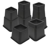 MYMULIKE 16 Piece Bed Risers, 1-10 Inch Heavy Duty Adjustable Risers