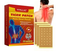 MYMULIKE 60 Count Tiger Patch, Pain Relief Patches, Heat Patches for Neck and Shoulder, Pain Relief for Shoulder, Heat Pain Patch for Knee, Lumbar Spine Knee and Back Pain