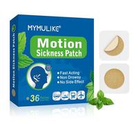MYMULIKE Motion Sickness Patches, 36 Count Sea Sickness Patches for Fast Nausea Relief in Car, Sea, Air Travel, Fast Acting and No Side Effects