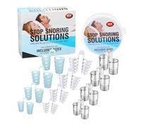 MYMULIKE Nasal Dilator for Snore Reduction, 12Pcs Soft Silicone Vents, Anti Snore Devices for Men and Women Snoring Solution for Improving Nighttime Sleeping and Nasal Breathing