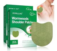 MYMULIKE Pain Relief Patch, Shoulder Patches, 72Pcs Natural Warming Herbal Plaster Heat Patches, Up to 24h No Side Effect, Wormwood Herbal Patches for Shoulders, Knee, Back, Neck(for Shoulder-72)