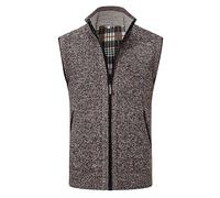 Mymyguoe Men's Knitted Vest Sweater Vest Men's Vest Sports Vest Lined Plush Work Vest Stand-Up Collar Gilet Winter Vest for Men Sporty Elegant Sleeveless Vest Short Softshell Winter Vest, q1 coffee