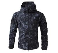 Mymyguoe Tactical Hunting Jacket Men's Camouflage Army Jacket Fishing Jacket Work Jacket Waterproof Rain Jacket Outdoor Jacket Warning Jacket Softshell Jacket Outdoor German Army Jackets Camouflage
