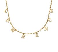 MyNameNecklace MYKA Personalised Initial Name Choker Necklace for Woman-Custom Gift Jewellery with 925 Silver Initials or Names for Her-Gold Plated