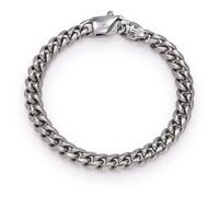 MyNameNecklace MYKA - Personalized Initial Cuban Chain Bracelet for Men - Stainless Steel With Custom Inscription - Engrave Gift for Him, Father Boyfriend, Dad for Father's Day, Birthday, Various