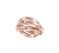 MyNameNecklace Personalized Charlize Interlocking 3 Russian Rings - Diamonds & Birthstones Option - Dainty Gift for Her, Women, Mom - Custom Jewelry for Mother's Day, Birthday, Christmas, Sterling