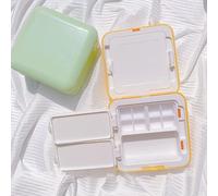 MyncbD painting palette 24/48 Grid Portable Watercolor Paint Box Foldable Painting Palette Mini Watercolor Packing Moisturizer Box Travel Art Supplies (Color : Yellow 48 Grid)