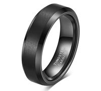 MYNENEY Tungsten Ring 4mm 6mm 8mm Matte Finish Men's Wedding Finger Ring Gold/Silver/Black Signet Ring Men's Comfort Fit 5-12, Tungsten Carbide, Gemstones Free, Tungsten Carbide, No Gemstone
