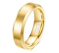 MYNENEY Tungsten Ring 4mm 6mm 8mm Matte Finish Men's Wedding Finger Ring Gold/Silver/Black Signet Ring Men's Comfort Fit 5-12, Tungsten Carbide, Gemstones Free, Tungsten Carbide, No Gemstone