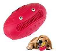MynePets Indestructible Chew Toys for Aggressive Chewers - Durable, Squeaky, Large Toys for Big Dogs (Red)