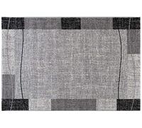 Mynes Home UK Grey Rug Geometric Pattern Living Room Bedroom Modern Carpet Mat Small Large (80 x 150)