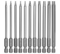 Mynoozi 11-Piece Torx Screwdriver Bit Set - T6 to T40, 100mm Magnetic S2 Steel Star Bits for Impact Drivers & Hand Tools