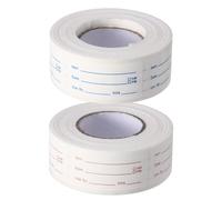 Mynoozi 2 Rolls 1000 Counts Food Labels Stickers-1 x 2 Inch Removable Food Stickers,Easy-Tear Food Container Labels for Home Or Restaurant Canning (Red, Blue)