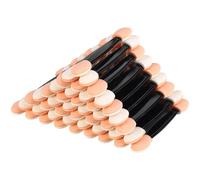 Mynoozi 50PCS Disposable Double Sided Sponge Eyeshadow Brush, Sponge Eyeshadow Applicator, Oval Eye Makeup Applicator for Girls and Women