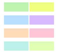 Mynoozi 8 PCS Dyslexia Overlay Ruler, Colored Dyslexia Aids for Reading, Reading Ruler for Dyslexia Highlight Guided Reading Strips, Easy Identification, User-friendly Design for Dyslexia, ADHD,
