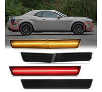 Mynoway LED Side Marker Lamp Replacement for Challenger SRT Hellcat/ Redeye, R/T Scat Pack Widebody 2018-2022, Demon/ Super Stock, Side Fender Parking Lights Replace OE 68195796AB, 68319391AAs