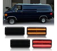 Mynoway LED Side Marker Lights Replacement for 1985-1995 G10 G20 G1500 G2500 Van, 1985-1996 G3500 G30 P30 Base Van, 4 PCS Side Position Fender Parking Lamp Replace OE GM2550113, GM2860101