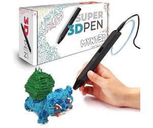 MYNT3D Super 3D Pen, 1.75mm ABS and PLA Compatible 3D Printing Pen