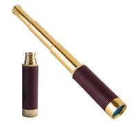 MyNvy pocket telescope handheld telescope 25X32 Vintage Mini Brass Portable Monocular Telescope, Retractable High Power HD Project