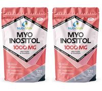Myo Inositol 1000mg with Folate & Chromium Supplements for Female Support Hormone Balancer | 120 Capsules (Pack of 2)