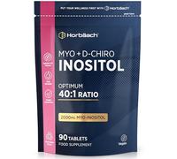 Myo Inositol and D Chiro Inositol | 90 Vegan Tablets | High Strength 2000mg Myo-Inositol | Optimum 40:1 Ratio | Letter-Box Friendly Packaging | by Horbaach