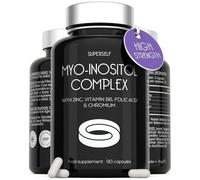 Myo-Inositol Complex - PCOS Supplement & Hormone Balance for Women - Inositol with Zinc, Folic Acid, Vitamin B6 & Chromium - 90 Vegan Capsules - Lab-Tested & UK Made - Easy to Swallow Tablets