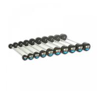 MYO Strength Rubber Barbell with PU End Cap - 10kg - 50kg Straight (10 Bar Set)