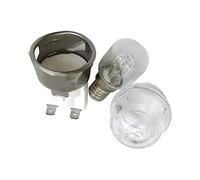 MYobu 2 Sets Of E14 High Temperature 250V 25W Oven Lamp, Oven Lamp Holder, Oven Lighting Ceramic Lamp Holder Lampholder