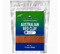 MYOC Australian Red Clay - Cosmetic Grade Mineral Clay | 500g / 17.6 oz