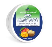 MYOC Mango Butter - 100% Pure Cosmetic Grade 200g (7 oz) | Lightweight Natural Butter for Body Butter, Lip Balm & Skin Care Formulations