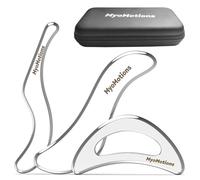 myomotions 3-Piece Muscle Scraper Tool Set for IASTM Therapy - Stainless Steel Gua Sha Tool for Myofascial Release and Deep Tissue Massage Tool Set