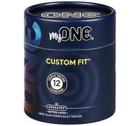 MyONE Custom Fit Large Sized Condoms | Tailored Width & Length | Max Pleasure | Triple Tested Softer Latex | Lubricated | Nontoxic, Vegan, Non-GMO | 57J: Width 57 mm (57), Length 194 mm (J)