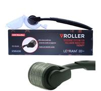 MYORA Derma Roller 1.5 mm Professional with 540 Titanium Micro Needles for Beard Activator | Hair Regrowth | For Hair Fall & Hair Thickening | For Scalp & Beard | Easy to Use | Black