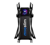 myoslim 6500W EMS Body Sculpting Machine, Professional HI-EMT Body Contouring Device with 4 Handles, Multilingual Touchscreen, Mobile Salon Spa Body Care Equipment, Waist Hip Leg Arm Body Care