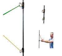 Myosource Space Saver Gym Resistance Bands Exercise Equipment for At Home Fitness Workout | Resistance Band Wall Anchor with 2 Rails and 2 Rail Cars (without Resistance Bands)