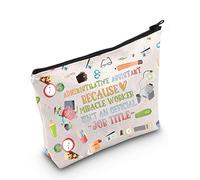 MYOSPARK Administrative Assistant Makeup Bag Administrative Assistant Gift Secretary Gift Administrative Professionals Day Supplies Zipper Bag (UK Administrative Assistant TBag)