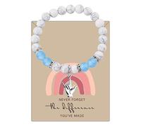 MYOSPARK ASL Hand Sign Language Charm Bracelet - I Love You Sign Gift for Deaf, Teacher, Thank You, Elastic, Alloy, alloy