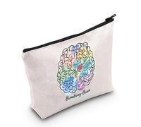 MYOSPARK Funny Broadway Musical Gifts Broadway Brain Makeup Bag Theatre Nerd Makeup Bag Theatre Gift for Actress Actors (UK Broadway Brain bag)