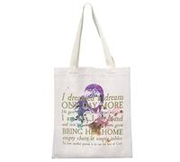 MYOSPARK Les Aesthetic Miserables Quote Broadway Musical Canvas Tote Bag Musical Theater Fans Gift One Day More Tote Bag (UK l dreamed Tote Bag)