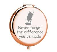 MYOSPARK Musical Compact Makeup Mirror Broadway Musical Theatre Fans Gift Never Forget The Difference You've Made Makeup Mirror (UK- Matil DMirror)