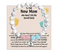 MYOSPARK New Mom Gifts for Women Baby Feet Bracelet Mommy to be Bracelet Gifts Pregnancy Gifts for First Time Mom (UK THE New Mom BR)