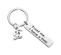 MYOSPARK PHD Graduation Gift Trust me I Have a PHD Keychain Doctorate Student Graduate Gift PHD Degree Gift Learned Scholar Graduate Keyring Gifts - - 1.96*0.47inch
