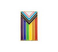 MYOSPARK Progress Pride Flag LGBTQ Transgender Flag Enamel Pin Gay Lesbian Pride LGBT Gift (Flag LGBT Pin)