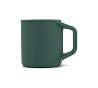 MYOTT Silicone Coffee Cup - Food Grade Silicone Camping Mug with Handle - Portable, Collapsible Coffee Mug - BPA Free, Dishwasher Safe and Microwave Safe 12- oz (Evergreen, 1 Pack)