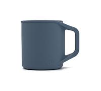 MYOTT Silicone Coffee Cup - Food Grade Silicone Camping Mug with Handle - Portable, Collapsible Coffee Mug - BPA Free, Dishwasher Safe and Microwave Safe 12- oz (Slate Blue, 1 Pack)