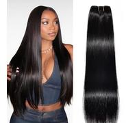 MYouan 12A Straight Wave 1 Bundle Human Hair 20 Inch 100% Unprocessed Brazilian Straight Hair Weave Single Bundle 100grams Human Hair