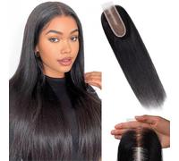 MYouan Hd Closure 2x6 Straight Closure Transparent Lace Closure Human Hair Frontal Closure Pre Plucked With Baby Hair Natural Black Color 16 inch