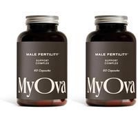 MyOva Male Fertility Supplements - Enhances Sperm Quality, Count & Hormonal Balance - Supports Conception for Men - Includes Zinc, Selenium, Vitamins C, D, E - 60 Capsules (Pack of 2)