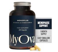 MyOva MenoPlus, Menopause PMOS/PCOS Supplement, with Vitamin B6, (30-Day) | Menopause Support for Women with PMOS, with 2000mg Myo-Inositol, Folic Acid and Vitamins B6 and B12